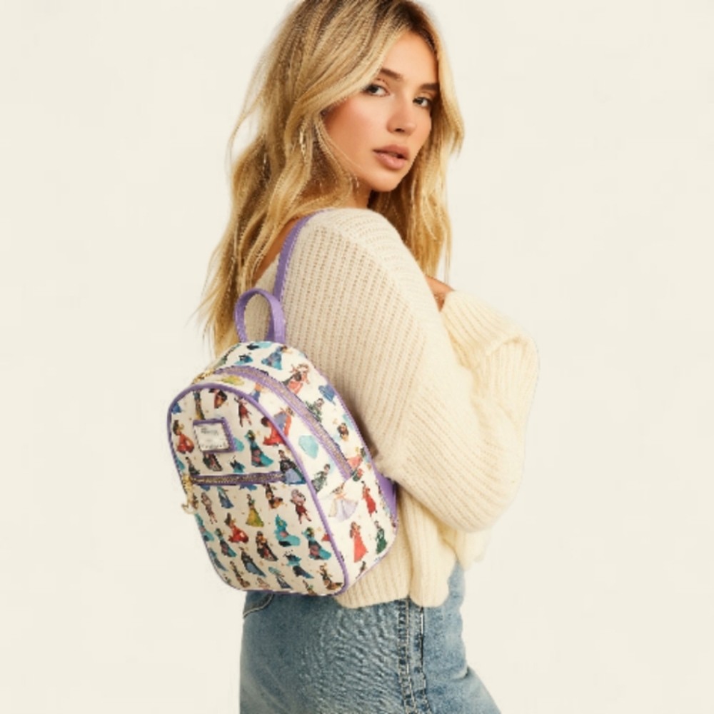 Loungefly Disney‎ Princesses Mini Backpack Holiday Ready Gift NWT 🎄